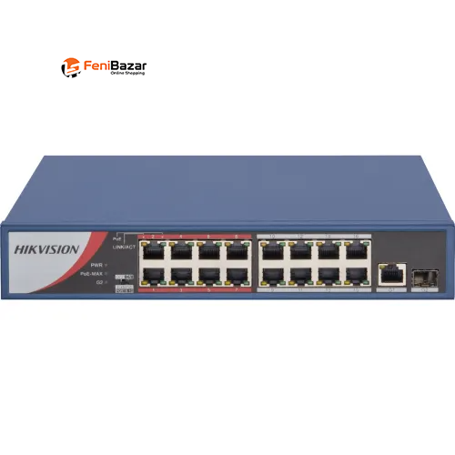 Hikvision DS-3E0318P-E/M(B) 16-Port Fast Ethernet Unmanaged PoE Switch