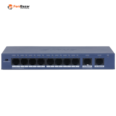 Dahua S3010-8ET2ET-60 10-Port Unmanaged Desktop PoE Switch with 8-Port PoE