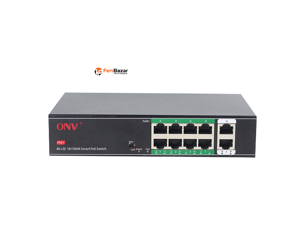 ONV H1108PSD 10-Port 100Mbps Smart PoE Switch