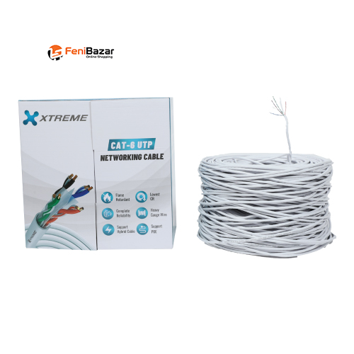 Xtreme CAT6 UTP CCA White Indoor Network Cable